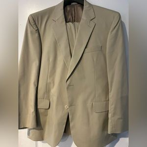 Jos A Bank’s khaki suit
